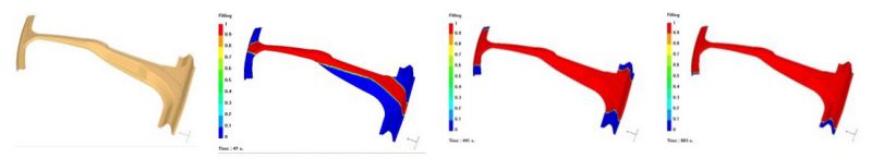 RTM simulation of an automotive B-Pillar with PAM-RTM