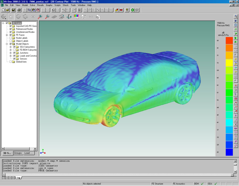 Predict diffraction of source around vehicle with FMM