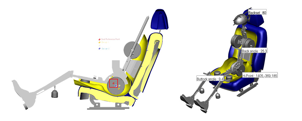 H-Point and other posture measurements